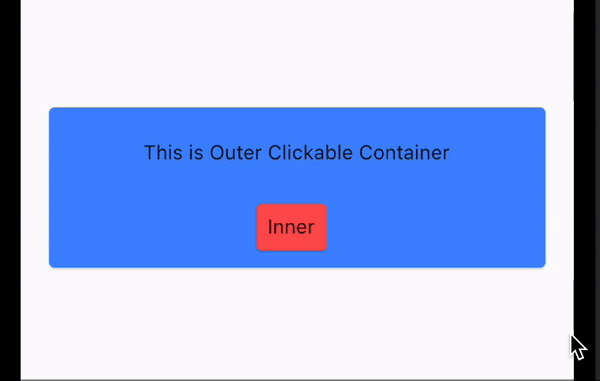 Nested Clickable Container